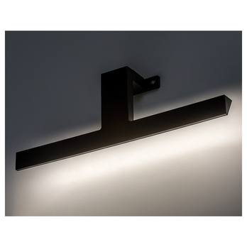 Koupelnové nástěnné LED svítidlo LORIC černá, šířka 30 cm 5
