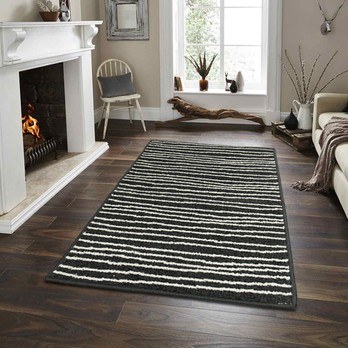 Koberec LOTTO 2 černobílá, 67x120 cm 1