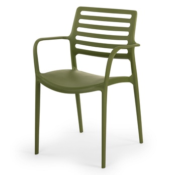 Jídelní židle LOUISE zelená, set 4 ks 2