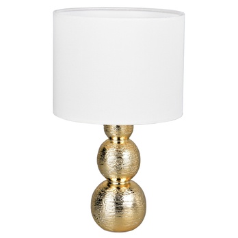 Stolní lampa LOVA zlatá/bílá 1