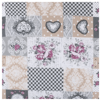 Kulatý sedák LOVE šedá 2