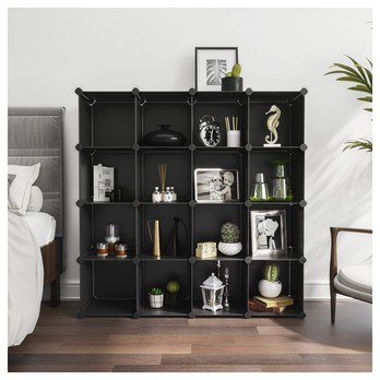 Úložný plastový organizér  LPC44BK černá 2