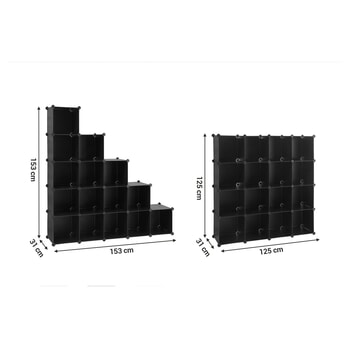 Úložný plastový organizér  LPC44BK černá 6