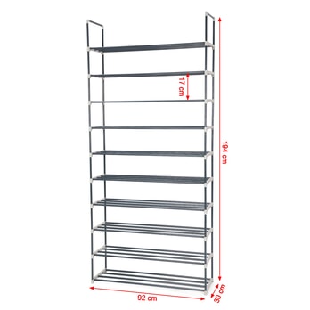 Policový botník LSA10G šedá 5