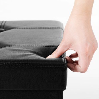 Taburet s úložným prostorem LSF10 černá 5