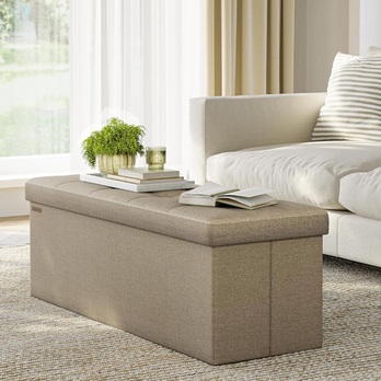 Taburet s úložným prostorem LSF77 hnědá 1