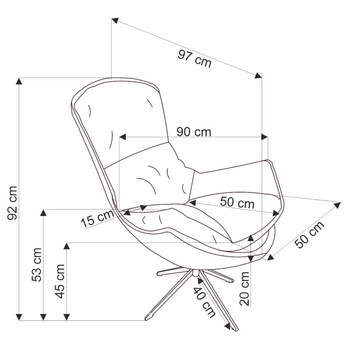 Křeslo LUBSTIR béžová 11
