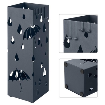 Stojan na deštníky LUC 4 tmavě šedá 4