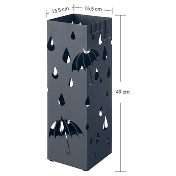 Stojan na deštníky LUC 4 tmavě šedá 6