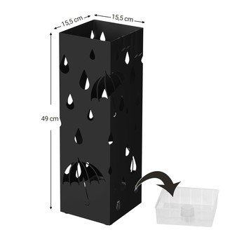 Stojan na deštníky LUC 4 černá 4