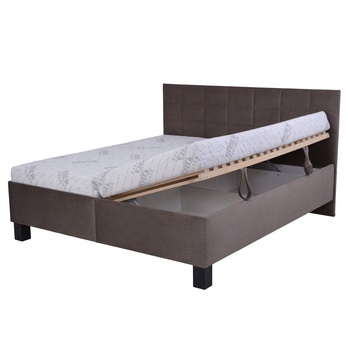 Postel s matrací LUCCA 2 šedohnědá, 180x200 cm 5