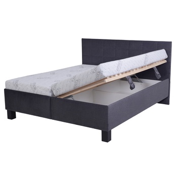 Postel s matrací LUCCA 2 tmavě šedá, 180x200 cm 5