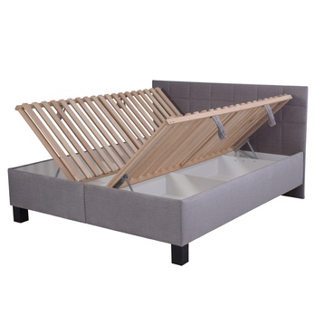 Postel s matrací LUCCA 2 šedá, 160x200 cm 1