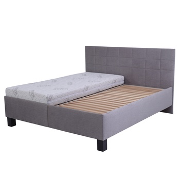 Postel s matrací LUCCA 2 šedá, 160x200 cm 3