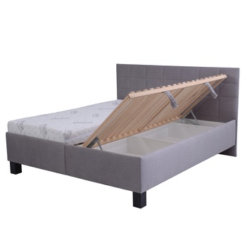 Postel s matrací LUCCA 2 šedá, 160x200 cm 4