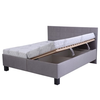 Postel s matrací LUCCA 2 šedá, 160x200 cm 5