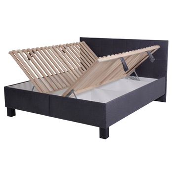 Postel s matrací LUCCA 2 tmavě šedá, 160x200 cm 1