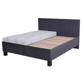 Postel s matrací LUCCA 2 tmavě šedá, 160x200 cm 3