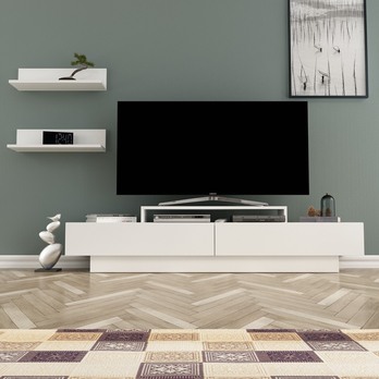 TV sestava LUCCA bílá 1