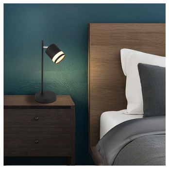 Stolní lampa LUCERO černá/bílá 1