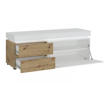 TV komoda LUCI dub artisan/alpská bílá, šířka 150 cm 2
