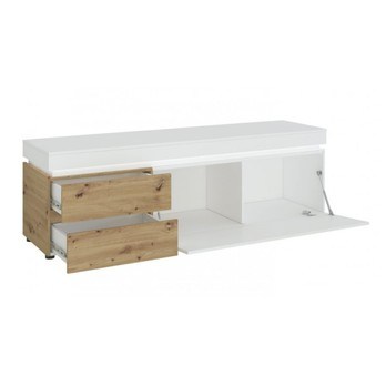 TV komoda LUCI dub artisan/alpská bílá, šířka 181 cm 2