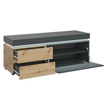 TV komoda LUCI dub artisan/šedá, 150 cm 2
