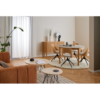 Jídelní židle LUCY 2 béžová/matně černá 1