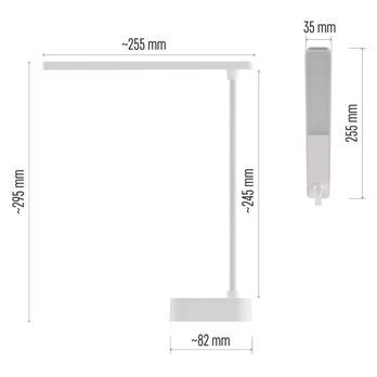 Stolní LED lampa LUCY bílá 2
