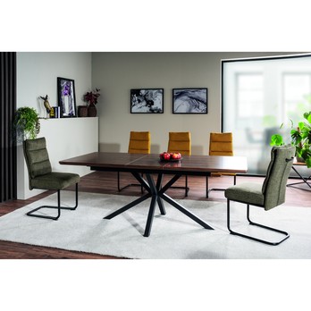Jídelní stůl LUGONU ořech/černá 1