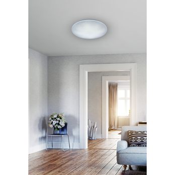 Stropní LED svítidlo LUKIDA bílá, třpytivý efekt 1
