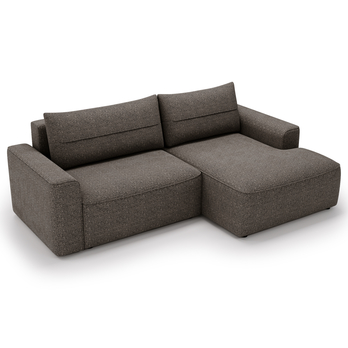 Sedací souprava LULLO pravá, tmavě hnědá 3