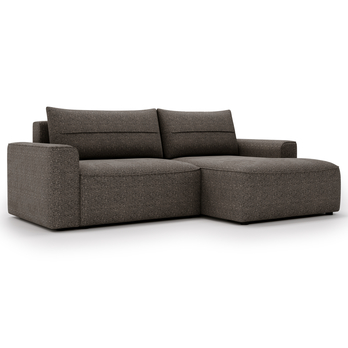 Sedací souprava LULLO pravá, tmavě hnědá 4