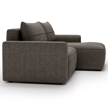 Sedací souprava LULLO pravá, tmavě hnědá 5