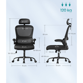 Kancelářská židle LUMBAR černá 6