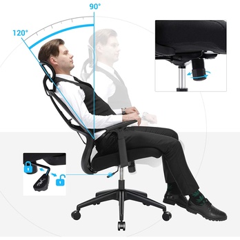 Kancelářská židle LUMBAR černá 3