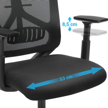 Kancelářská židle LUMBAR černá 5