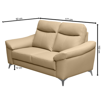 Pohovka LUNA 2 béžová 3