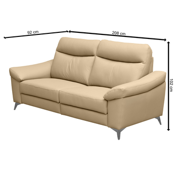 Pohovka LUNA 3 béžová 3