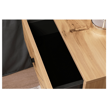 Noční stolek  LUNA přírodní 4