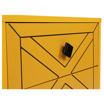 Noční stolek  LUNA žlutá 8