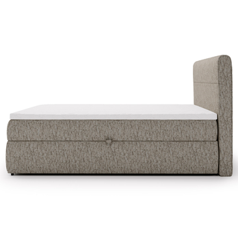 Postel s matrací a topperem LUNAR 2 šedobéžová, 160x200 cm 4