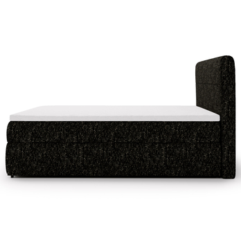 Postel s matrací a topperem LUNAR 2 černá, 140x200 cm 4