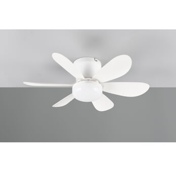 Ventilátor s LED svítidlem LUND bílá 1