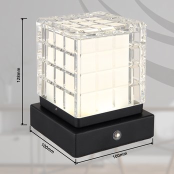 Stolní lampa LUNKI I černá 12