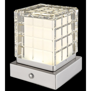 Stolní lampa LUNKI I stříbrná 2