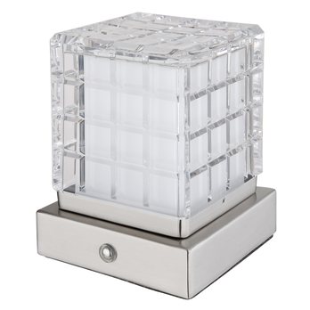 Stolní lampa LUNKI I stříbrná 3