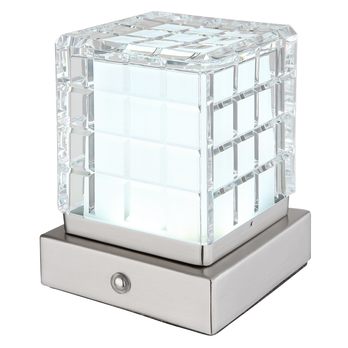 Stolní lampa LUNKI I stříbrná 4