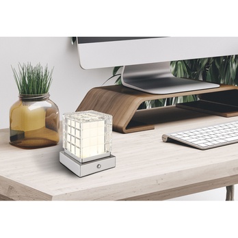 Stolní lampa LUNKI I stříbrná 9