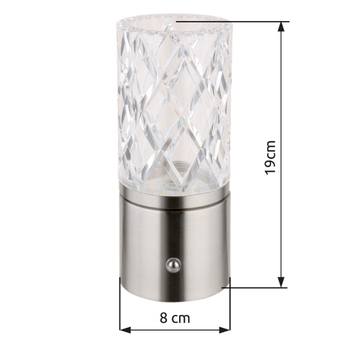 Stolní lampa LUNKI II stříbrná 8